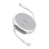 Baseus Free2Draw Type-C to Type-C 100W Retractable Charging Cable, Length:1m(White)