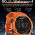 SANDA 2145 Calorie Pedometer Alarm Clock Waterproof Multifunctional Hiking Sports Shockproof Smart Watch(Red)