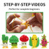 DIY Walking Vegetable Crochet Starter Kit for Beginners with Step-by-Step Video Tutorials