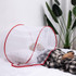 Installation-free Folding Portable Travel Insect-proof Mesh Cover Head Mini Mosquito Net, Color: Regular Blue