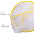 Installation-free Folding Portable Travel Insect-proof Mesh Cover Head Mini Mosquito Net, Color: Enlarged Yellow