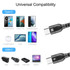 HAWEEL 1m 5A USB-C / Type-C to USB-C / Type-C Retractable Coiled PD Fast Charging Cable