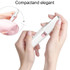 2 In 1 Electrical Eyebrow Trimmer Ladies Shaver Eyebrow Shapers, Model: USB Charging White