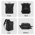 Cwatcun D113 Shoulder Leisure Camera Bag Waterproof High Capacity Outdoor Travel Photography Bag, Color: Small Black