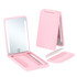 LED Cosmetic Mirror Rechargeable Smart Fill Light Travel Portable Set(Pink)