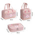 Cartoon Portable Lunch Bag Oxford Cloth Insulation Meal Bag, Style: Flat  Coffee