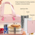 Cartoon Portable Lunch Bag Oxford Cloth Insulation Meal Bag, Style: Flat  Coffee