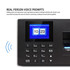 Fingerprint Recognition Voice Broadcast Intelligent Report Generation Attendance Machine, Model: Gold US Plug