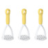3pcs Kitchen Manual Potato Masher Baby Supplement Food Mashing Tool(Yellow)