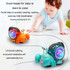 Crawling Hermit Crab Educational Electrical Toys Universal Music Light Projection Cartoon Children Toys(Blue)