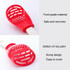 Kitchen Multifunctional Mashing Spoon Household Auxiliary Food Grinding Cooking Ladle Stir-Fry Spatula(Red)