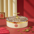 Candy Box Home Multi-Layer New Year Fruit Tray Compartmentalized Dry Fruit Box With Lid, Color: Ivory White 1 Layer