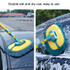 Curved Rod Car Wash Mop Retractable Cleaning Tool No Harm Car Special Soft Brush(Lake Green)