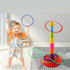 Night Market Stall Detachable Throwing Hoop Toys Children Parent-child Games, Spec: 1 Tower 3 Circles