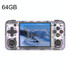 ANBERNIC RG35XX H Handheld Game Console 3.5 Inch IPS Screen Linux System 64GB(Transparent Purple)
