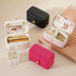 Leather Mini Jewelry Box Portable Travel Earring and Ring Storage Box, Color: Pink