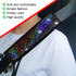 Bling Car Leather Seat Belt Cover Shoulder Pads(Colorful White)