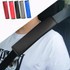 Skin Feeling Car Leather Seat Belt Cover Shoulder Pads 6.5x23cm(Wine Red)