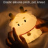 Dragon Silicone Sleeping Night Light Childrens Gift USB Rechargeable Ambient Lantern, Style: Pat Model(Colorful+Warm Yellow Light)