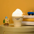 Ice Cream Duck Cartoon Night Light Bedroom USB Charging Ambient Lamp(Yellow And White)