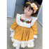 Sweet And Cute Two-piece Princess Dress (Color:Yellow Size:90)