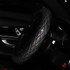 Glitter Car Steering Wheel Cover Three-dimensional Without Inner Ring Tightness Car Accessories 38cm(Black)