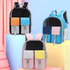 Pets Colorful Double Shoulder Bag Cats And Dogs Outing Carrying Capsule Backpacks(Model 6 Black)