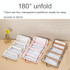 Portable Large Capacity Travel Detachable Folding Waterproof Cosmetic Bag(Milky White)