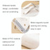 Portable Large Capacity Travel Detachable Folding Waterproof Cosmetic Bag(Milky White)