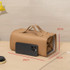 Portable Large Capacity Travel Detachable Folding Waterproof Cosmetic Bag(Brown)