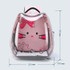 Cartoon Pattern Cat Transparent Pet Bag Space Capsule Portable Pet Backpack, Color: Blue
