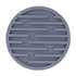 10cm Simple Round Thickened Silicone Coaster Anti-Slip Heat Insulation Anti-Scald Tea Cup Table Mat, Color: Stripe Gray