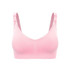 High Elasticity Non-Steel Ring Breastfeeding Bra Maternity Comfort Top Clasp Underwire Bra, Size: S(Pink)