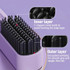 Negative Ion Hair Straightening Comb Cordless Mini 3-Speed Adjustment Hair Brush Black 3200mA