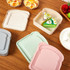 Home Toast Sandwich Storage Box Outdoor Portable Plastic Preservation Box(Green)