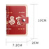 Festive Cartoon Snap-Type Anti-Degaussing Card Holder Lucky Change ID Storage Bag, Color: Red