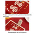 Festive Cartoon Snap-Type Anti-Degaussing Card Holder Lucky Change ID Storage Bag, Color: Red
