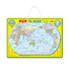 Children Magnetic Map Puzzle Educational Toys, Color: Medium World