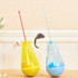 Cat Toy Ball Cat Stick Self-stimulation Boredom Relief Food Leakage Tumbler(Water Drop Blue)