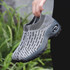 Socks Shoes Air-cushion Soles Increased Mesh Breathable Outdoor Casual Shoes, Size: 38(Light Gray)