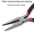 4.5 Inch Industrial Grade Mini Wire Pliers Portable Handmade Pliers With Plasticized Handle(Pointed Mouth Plier)