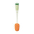 Long Handle Household Multifunctional Cup Washing Brush Carrot Shape 3 In 1 Cleaning Brush(Green)