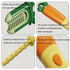 Long Handle Household Multifunctional Cup Washing Brush Carrot Shape 3 In 1 Cleaning Brush(Green)