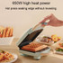 4 In 1 YIDPU Multifunctional Family Breakfast Maker Light Diet Sandwich Waffle Baker, CN Plug(White)