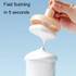 Facial Cleanser And Shower Gel Foamer Fast Foaming Cleansing Bottle(White)