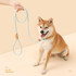 1.5m x 0.8cm Dog Traction Rope Mid Large Dog Universal Safety Buckle Chain Circle(Brown)