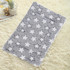 69x52cm Thickened Pet Cushion Cat Dog Blanket Pet Bed(Gray White Stars)