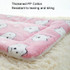 79x60cm Thickened Pet Cushion Cat Dog Blanket Pet Bed(Gray White Stars)