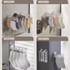 Suction Cup Clothes Rack Multi Clips Wall Mounted Indoor Outdoor Balcony Multifunctional Folding Clothes Hanger(Transparent)