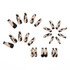 24pcs/box Frosted Leopard Finished Ballet Manicure Patches(BKS549)